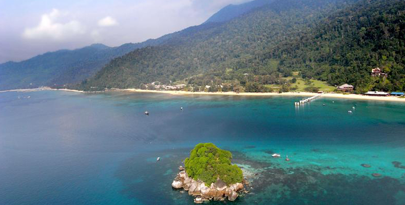 Berjaya Tioman Resort - Resort Aerial View - From Renggis Island